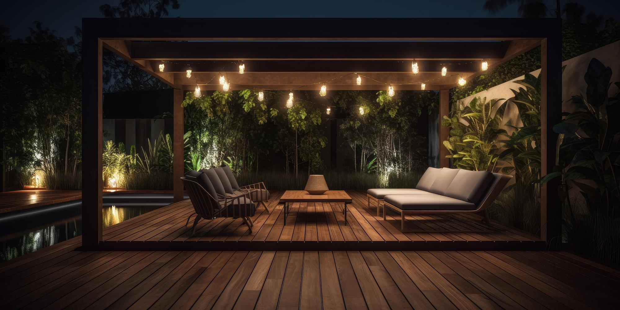 Deck Lighting & Outlet Installation